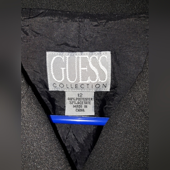 Guess Collection Black Double-Breasted Women's Blazer Size 12 - Picture 4 of 9